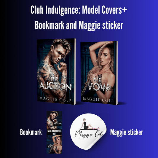 ONLY 6 LEFT: FLASH SALE-Club Indulgence: Model Covers+ Bookmark and Maggie sticker