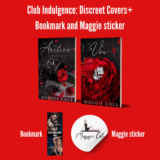 ONLY 2 LEFT: FLASH SALE-Club Indulgence: Discreet Covers+ Bookmark and Maggie sticker (Copy)