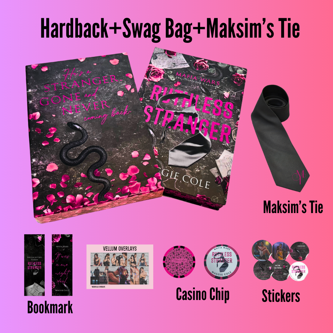 ONLY 2 LEFT: Ruthless Stranger Hardback+Swag Bag+Maksim’s Tie