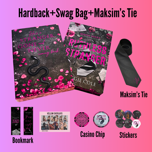 ONLY 2 LEFT: Ruthless Stranger Hardback+Swag Bag+Maksim’s Tie